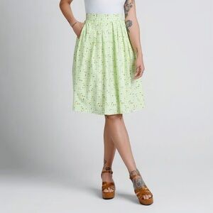 ModCloth Imagine the Possibilities A-Line Floral Cottagecore 70s Skirt Size 16